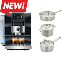 Jura Z10 Automatic Coffee & Espresso Machine - Diamond Black + Aava - Elements Pot & Pans Bundle